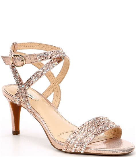 gold heels macy's|gold strappy heels 3 inch.